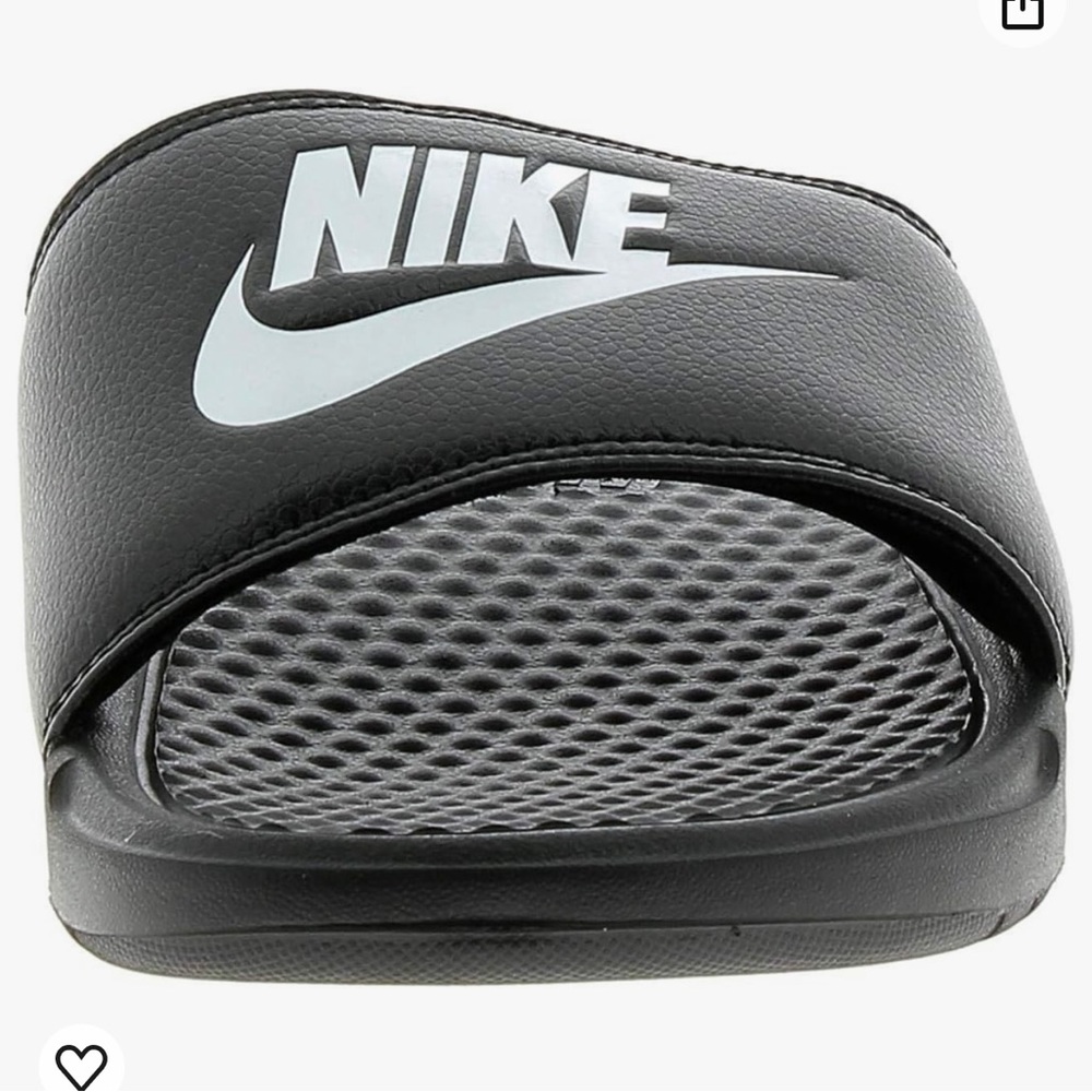 Nike BENASSI JDI. Slides BLACK/WHITE SIZE 12Men